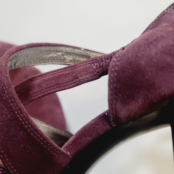 Marc Fisher Suzy Purple Strappy Mary Jane Pump High Heel 6 1/2 - Picture 11 of 16
